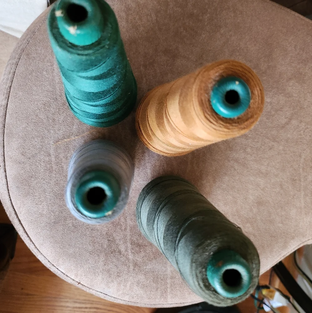 4 Rayon Thread Cones Vintage